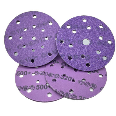 6 Inch Ceramic Abrasive Sanding Disc 17 Hole Orbital Sander Sandpaper