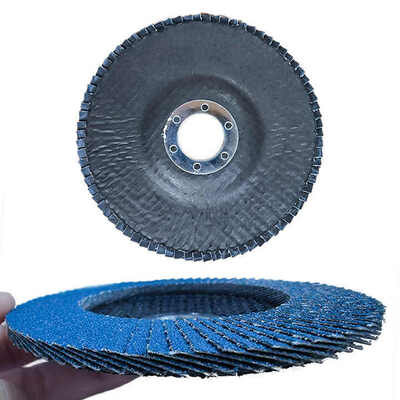 Blue Ceramic 4 Inch Flap Disc 100x16mm 40-240 Grit For Metal Wood