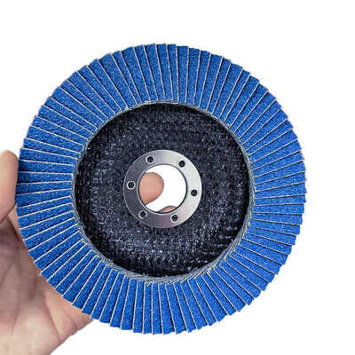 Blue Ceramic 4 Inch Flap Disc 100x16mm 40-240 Grit For Metal Wood