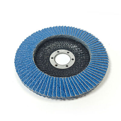 Blue Ceramic 4 Inch Flap Disc 100x16mm 40-240 Grit For Metal Wood