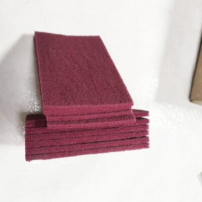 4x6 Inch Abrasive Non Woven Hand Pad 9mm Thick Coarse For Heavy Duty Cleaning