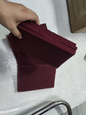 4x6 Inch Abrasive Non Woven Hand Pad 9mm Thick Coarse For Heavy Duty Cleaning
