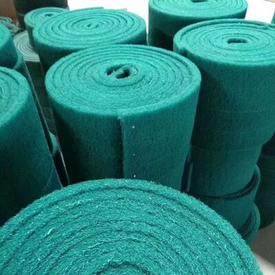 Green Non Woven Abrasive Roll Sandpaper 15mm 80 Grit For Metal Wood