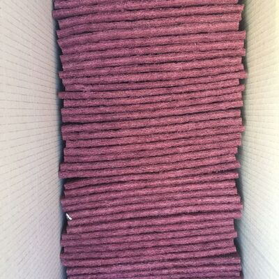 Green Non Woven Abrasive Roll Sandpaper 15mm 80 Grit For Metal Wood