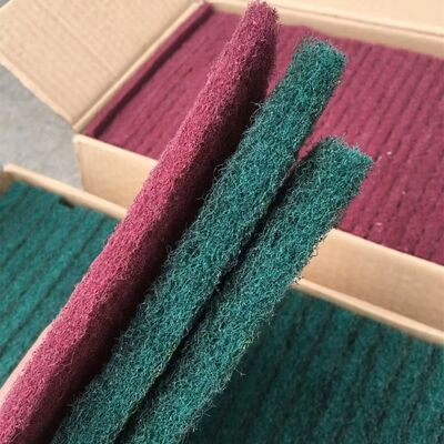 Green Non Woven Abrasive Roll Sandpaper 15mm 80 Grit For Metal Wood