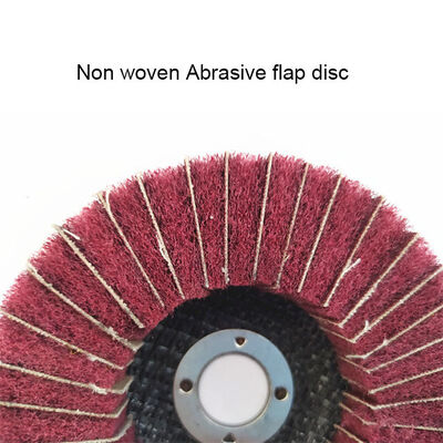 Nonwoven 60 Grit Flap Wheel Disc For Grinding 100x16mm custom