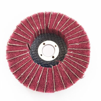 Nonwoven 60 Grit Flap Wheel Disc For Grinding 100x16mm custom