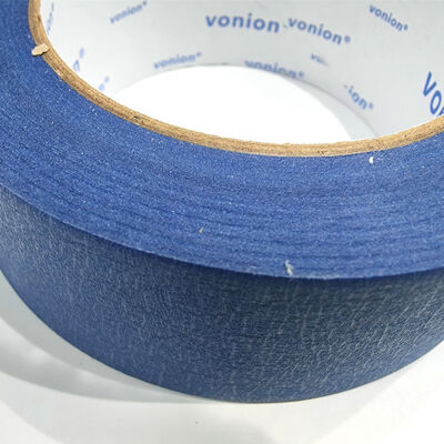 Blue White Automotive Paint Masking Tape Pressure Sensitive Adhesive In Bulk ODM