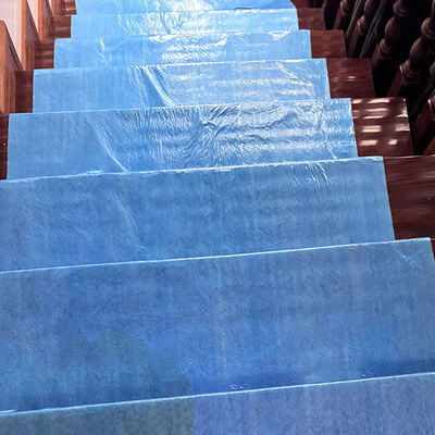 Disposable Fleece Floor Protection Roll Non Slip Drop Cloth For Painting