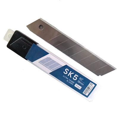 0.04mm Ultra Thin Utility Knife Blade 60# Steel Paper Cutter Blade 18mm