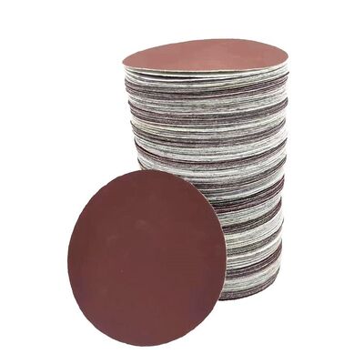 Red Zirconia Alumina Abrasive Sanding Disc 320 Grits With Hook Loop Custom