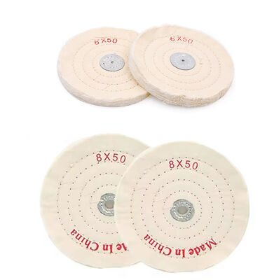 3 Inch Uncombed Loose Cotton Buffing Wheel For High Shine Polishing Metal Automotive