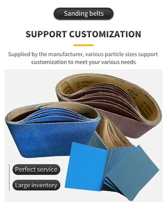 Industrial Zirconium Aluminium Oxide Sanding Belts Sandpaper 4inchx24