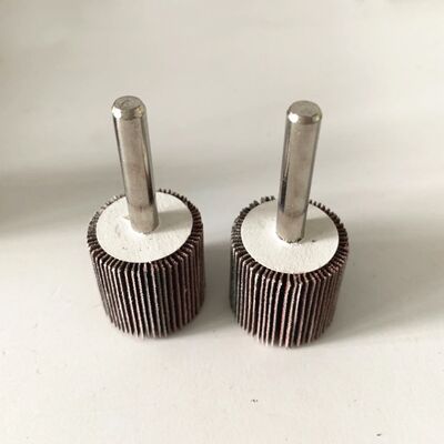 50x25x6mm Shaft Flap Wheel 40-400 Grit for Precision Deburring Contour Finishing