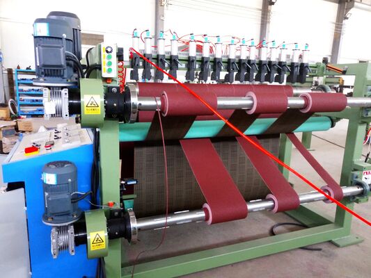 Adjustable Belt Slitting Abrasive Converting Machine PLC Controlled OEM
