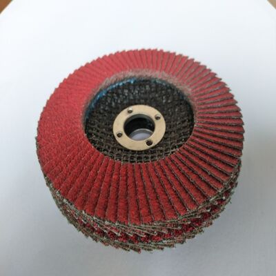 40 Grit Coarse Ceramic Abrasive Flap Disc 125mm For Die Grinder 12200RPM