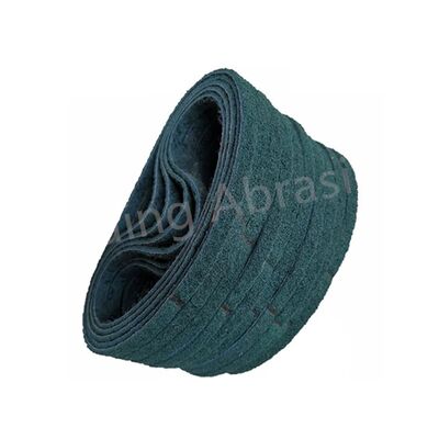 Nylon Blue Nonwoven 100mm Sanding Belts 75 X 457 For Drum Sander