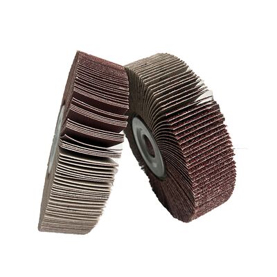 165x40mm Heavy Duty Abrasive Flap Wheel 40-400 Grit For Surface Grinding Finishing