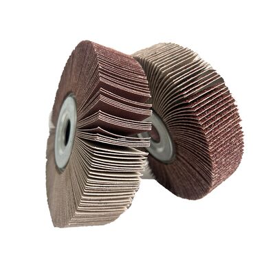165x40mm Heavy Duty Abrasive Flap Wheel 40-400 Grit For Surface Grinding Finishing