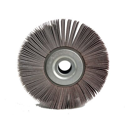 165x40mm Heavy Duty Abrasive Flap Wheel 40-400 Grit For Surface Grinding Finishing