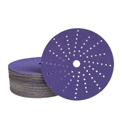 ODM Ceramic Abrasive Sanding Disc Sandpaper 150mm Aluminum Oxide Cyclone Hole