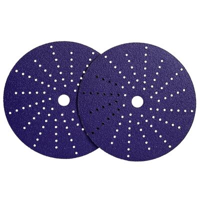 ODM Ceramic Abrasive Sanding Disc Sandpaper 150mm Aluminum Oxide Cyclone Hole