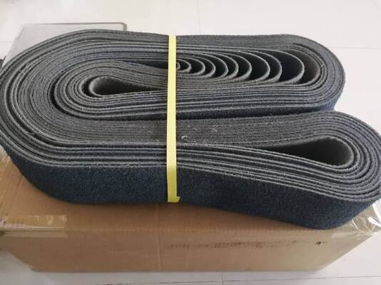100mm Nonwoven Nylon 2x42 Sanding Belts For Wire Drawing Wood Surface Polishing