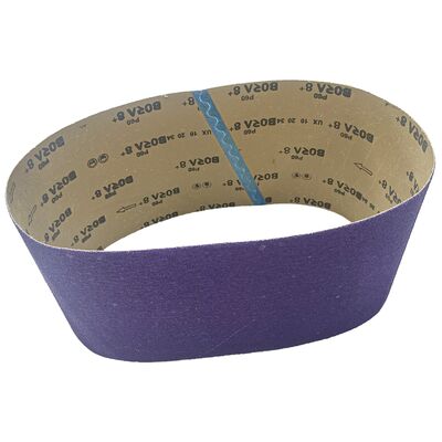 LUX BORA 8+ Purple Aluminium Ceramic Abrasive Sanding Belt 4x36 For Metal