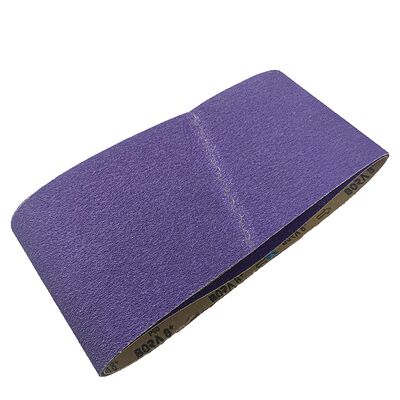 LUX BORA 8+ Purple Aluminium Ceramic Abrasive Sanding Belt 4x36 For Metal