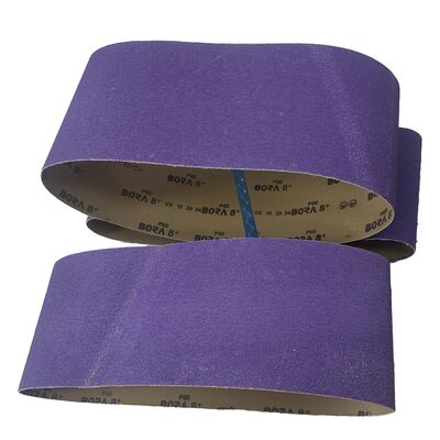 LUX BORA 8+ Purple Aluminium Ceramic Abrasive Sanding Belt 4x36 For Metal