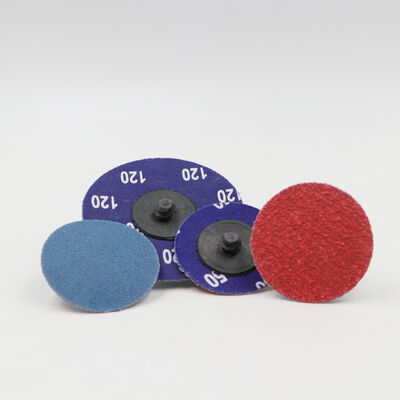 Ceramic Abrasive Quick Change 3 Inch Roloc Disc For Aluminum Polishing Sanding