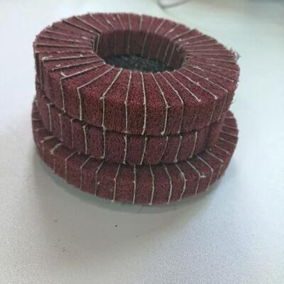 Aluminium Non Woven Flap Disc Buffing Wheel Nylon Fiber 6 Inch For Grinding Metal