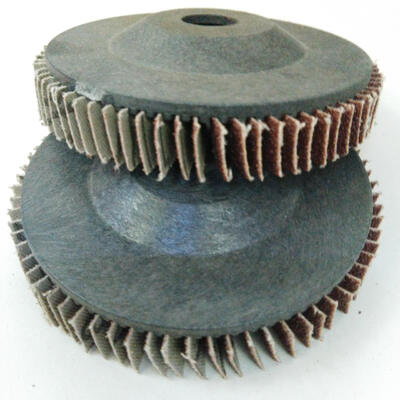 Curved 320 Grit 40 Grit Flap Wheel Disc Aluminium Oxide For Metal Custom