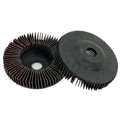 Curved 320 Grit 40 Grit Flap Wheel Disc Aluminium Oxide For Metal Custom