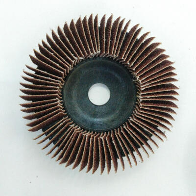 Curved 320 Grit 40 Grit Flap Wheel Disc Aluminium Oxide For Metal Custom