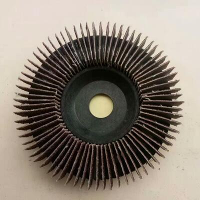 Curved 320 Grit 40 Grit Flap Wheel Disc Aluminium Oxide For Metal Custom