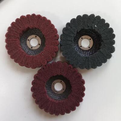 Unmounted Nonwoven Aluminium Oxide Flap Disc 115mm For Polishing Wood Metal