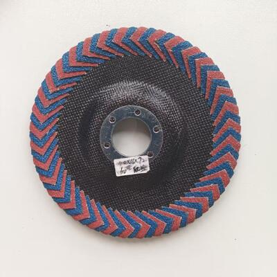 Full Curved Ceramic Abrasive 60 Grit Flap Disc For Polishing Stainless Steel ODM
