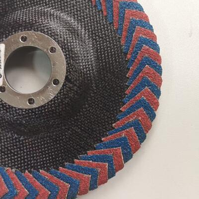 Full Curved Ceramic Abrasive 60 Grit Flap Disc For Polishing Stainless Steel ODM