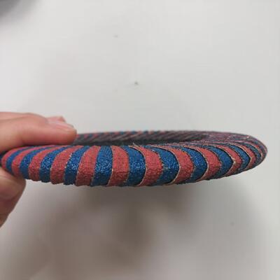 Full Curved Ceramic Abrasive 60 Grit Flap Disc For Polishing Stainless Steel ODM