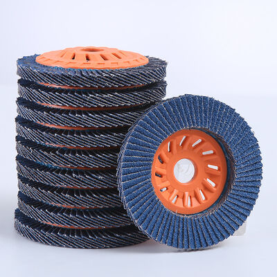 Blue Zirconia Aluminium Abrasive Flap Disc 36 Grit For Angle Ginder Wood Polishing
