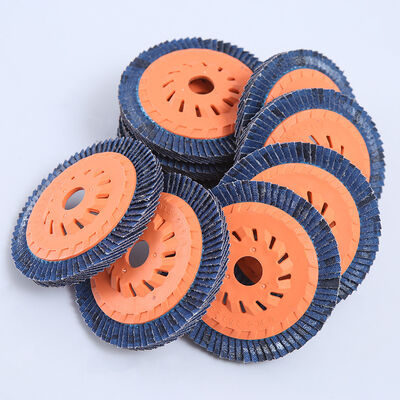 Blue Zirconia Aluminium Abrasive Flap Disc 36 Grit For Angle Ginder Wood Polishing