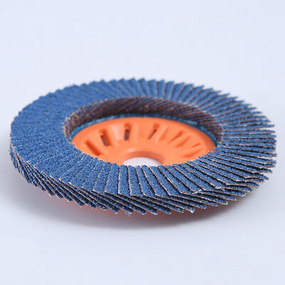 Blue Zirconia Aluminium Abrasive Flap Disc 36 Grit For Angle Ginder Wood Polishing