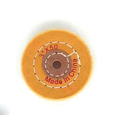 6 Inch Heavy Duty Cotton Buffing Wheels 50 Ply & 80 Ply for Industrial Polishing