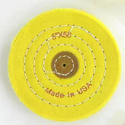 6 Inch Heavy Duty Cotton Buffing Wheels 50 Ply & 80 Ply for Industrial Polishing