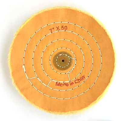 6 Inch Heavy Duty Cotton Buffing Wheels 50 Ply & 80 Ply for Industrial Polishing