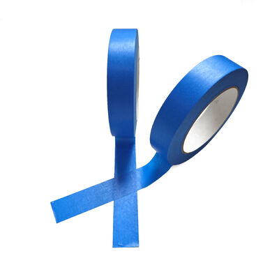 High Temp UV Resistant Blue Paper Crepe Masking Tape For Car Paint 12mm X 30m