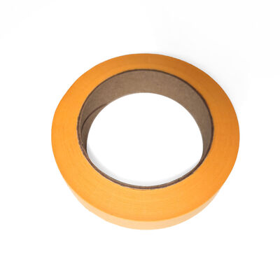Yellow Textured Crepe Paper Tape Acrylic Adhesive 80mm 20mm