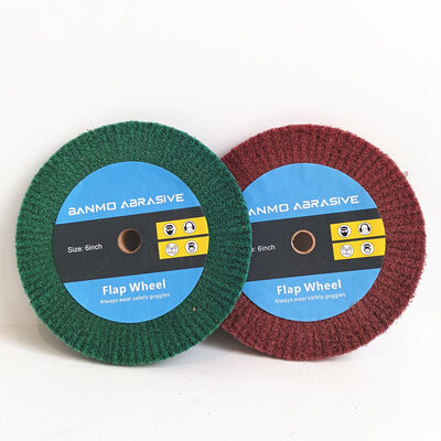 150mm Non Woven Bench Grinder Abrasive Wheel Flap Disc 320 Grit