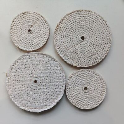 150mm 100mm Sisal Polishing Wheel For Stainless Steel Jewelry Buffing